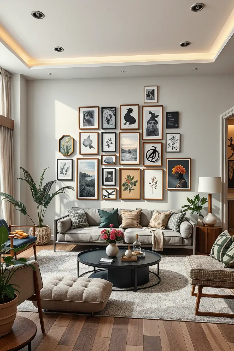 62 Wall Decor for Living Room 2026: Modern Ideas, Textures, and Statement Walls