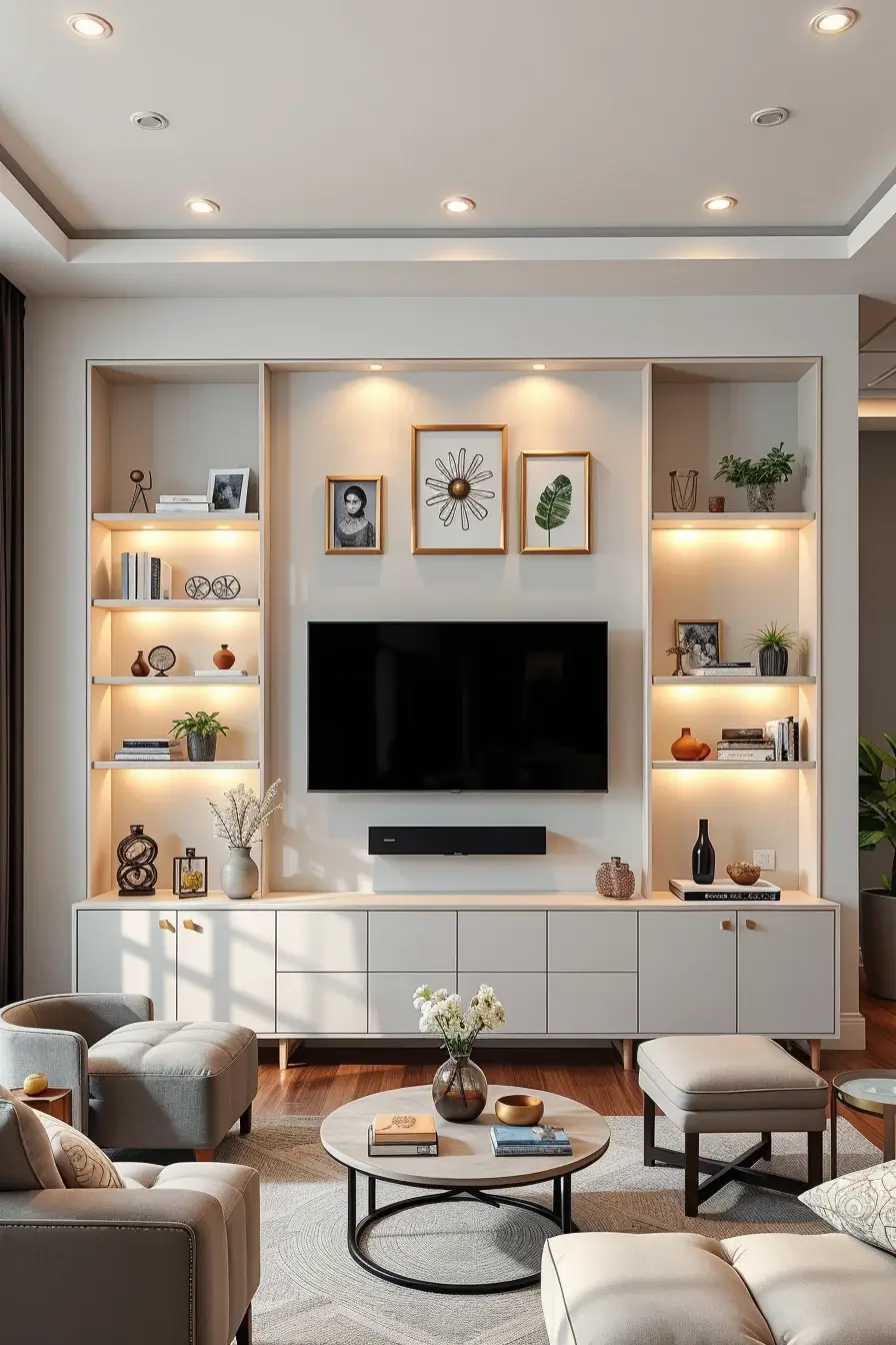 62 Living Room TV Wall Ideas 2026: Modern, Smart and Stylish Design Trends