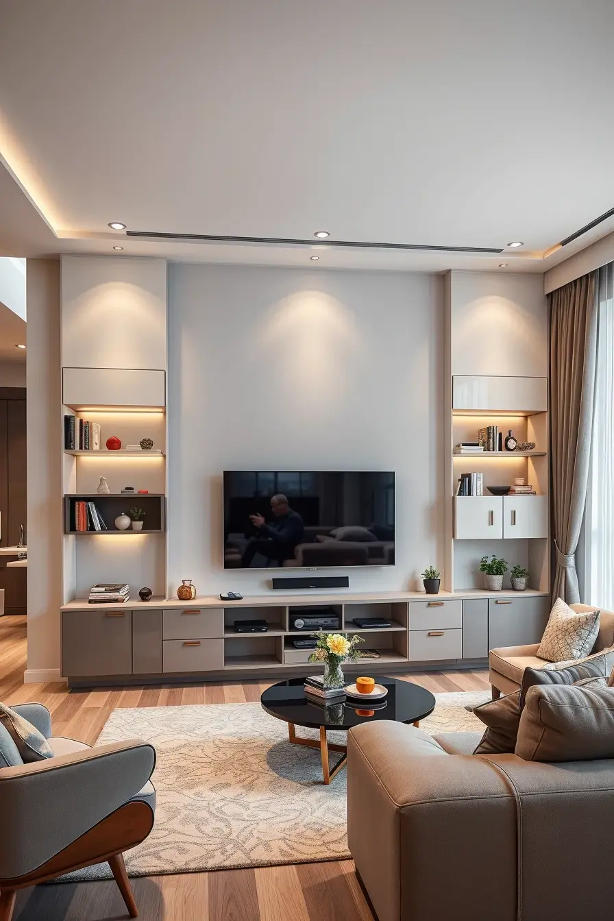 62 Living Room TV Wall Ideas 2026: Modern, Smart and Stylish Design Trends