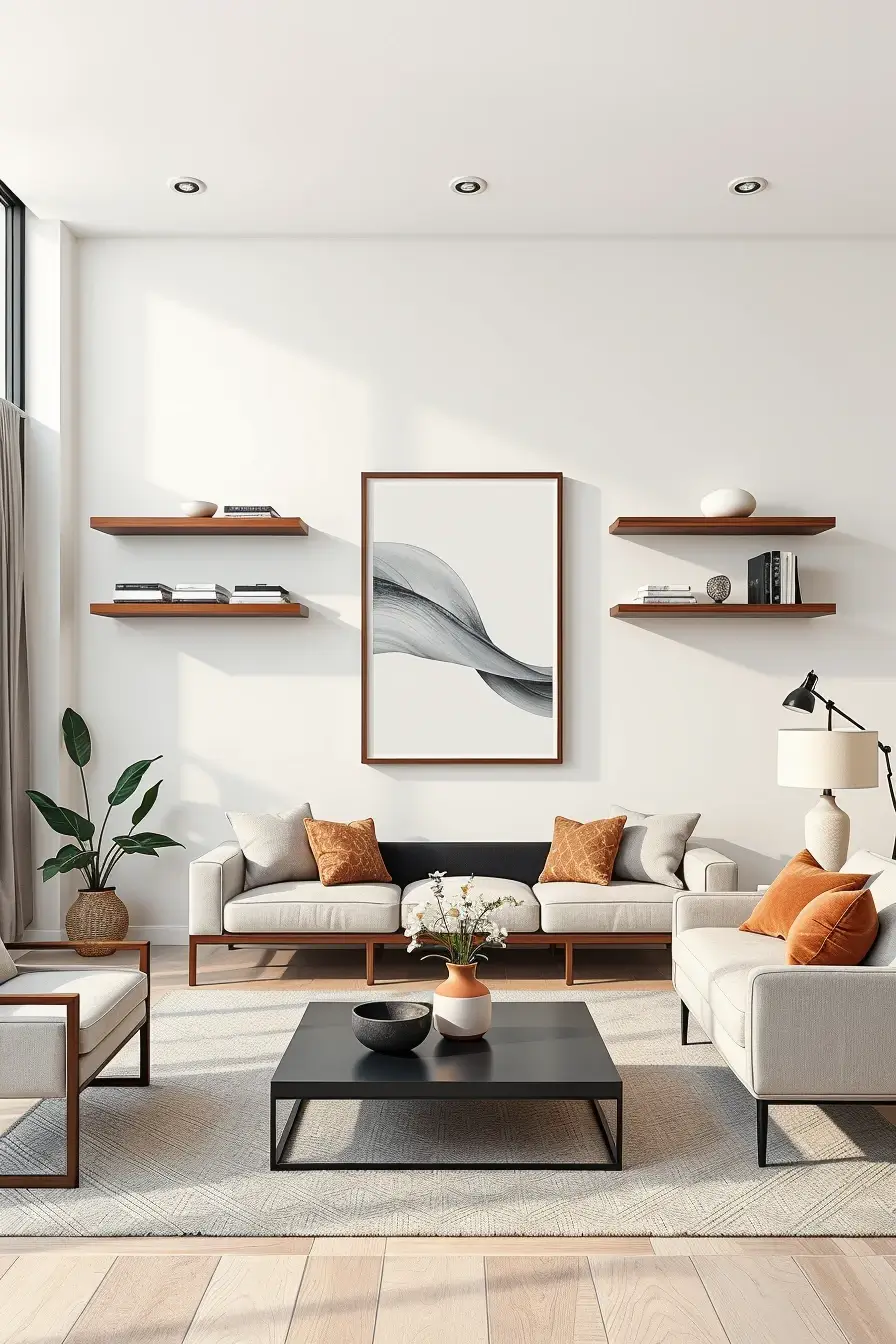 62 Wall Decor for Living Room 2026: Modern Ideas, Textures, and Statement Walls