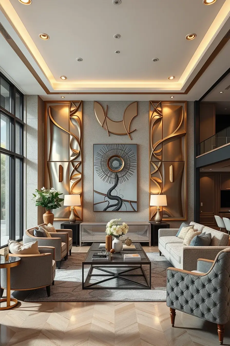 62 Wall Decor for Living Room 2026: Modern Ideas, Textures, and Statement Walls