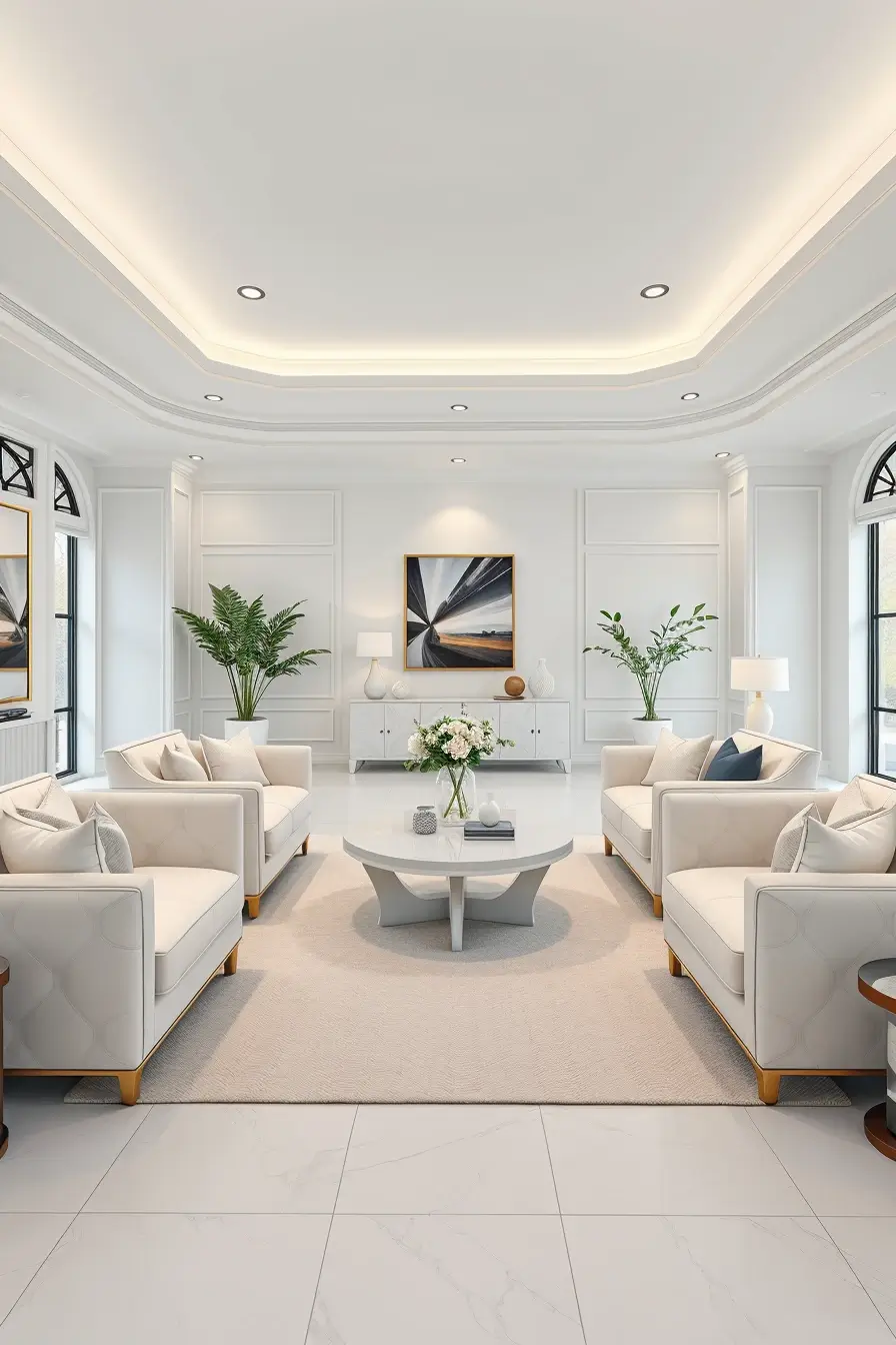 65 Whites Living Room Ideas 2026 With Curved Designer Furniture