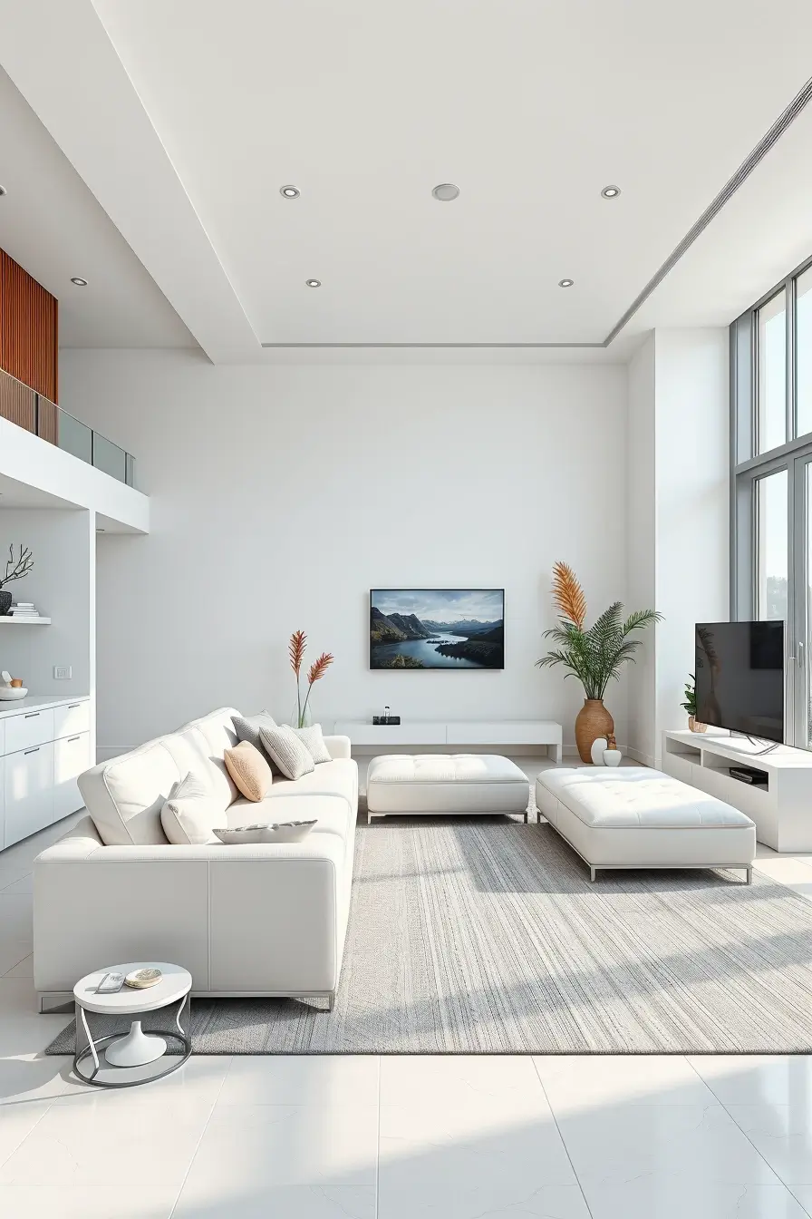 65 Whites Living Room Ideas 2026 With Curved Designer Furniture