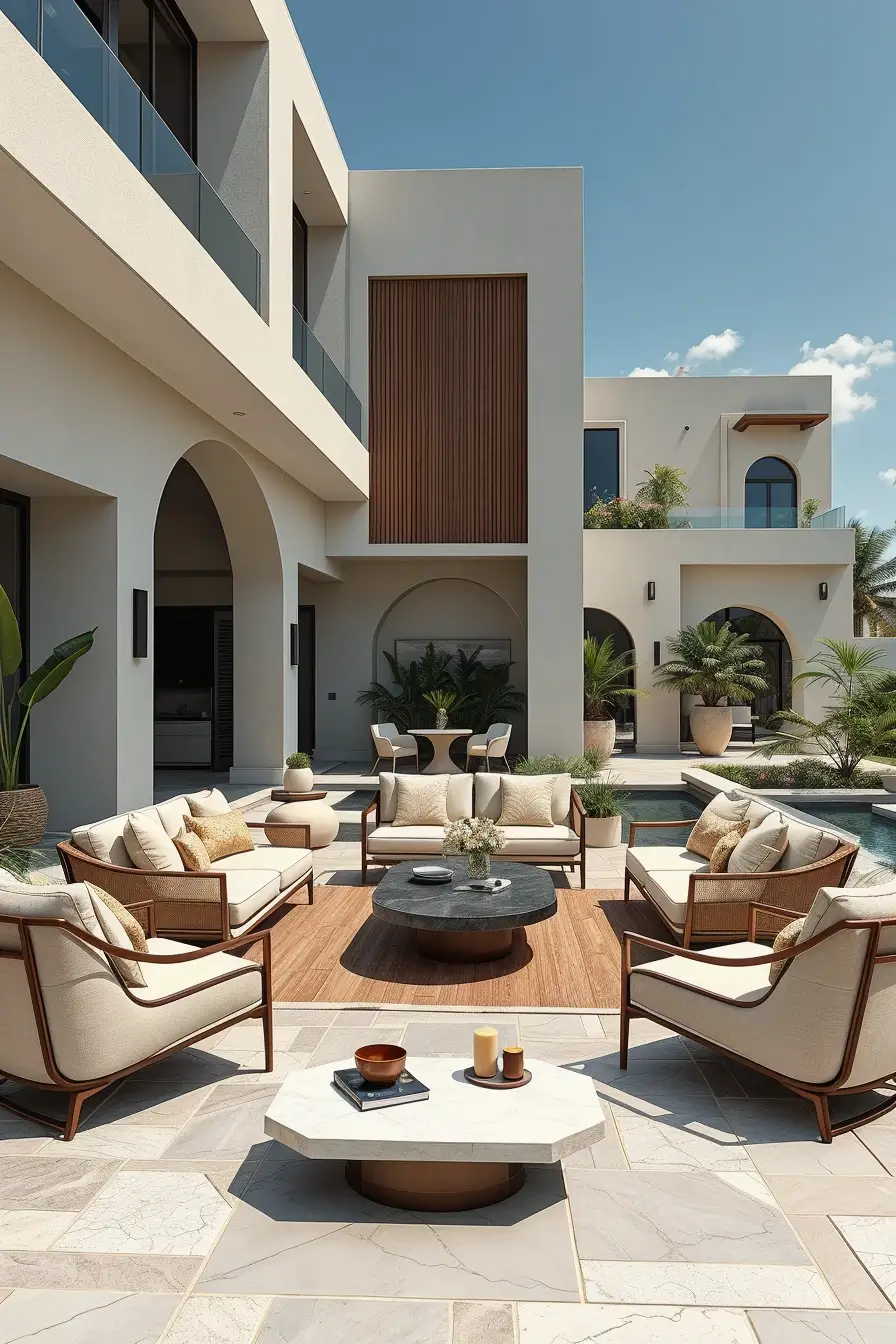 59 Outdoor Patio Ideas 2026: Stylish Curved Designs, Modern Furniture & Designer Outdoor Spaces