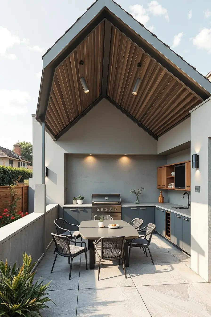 57 Outdoor BBQ Area With Roof 2026: Stylish And Modern Covered Grill Ideas