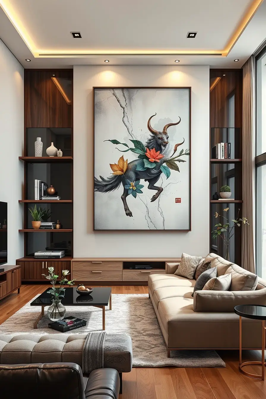 62 Wall Decor for Living Room 2026: Modern Ideas, Textures, and Statement Walls