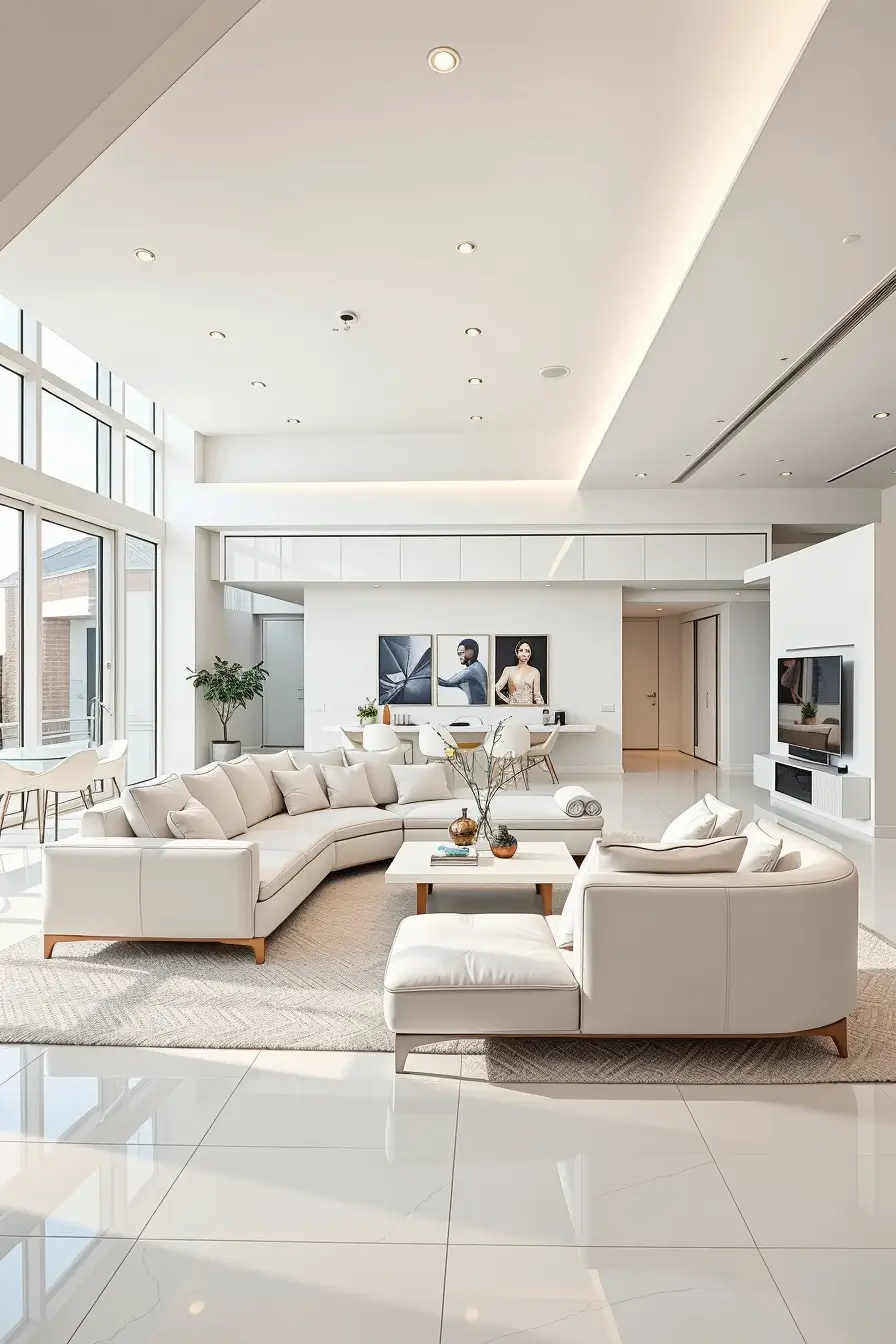 65 Whites Living Room Ideas 2026 With Curved Designer Furniture