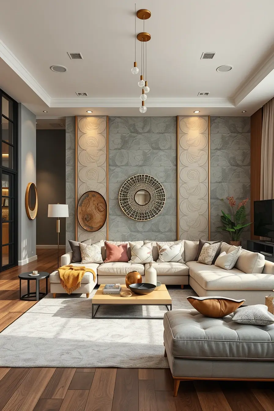 62 Wall Decor for Living Room 2026: Modern Ideas, Textures, and Statement Walls