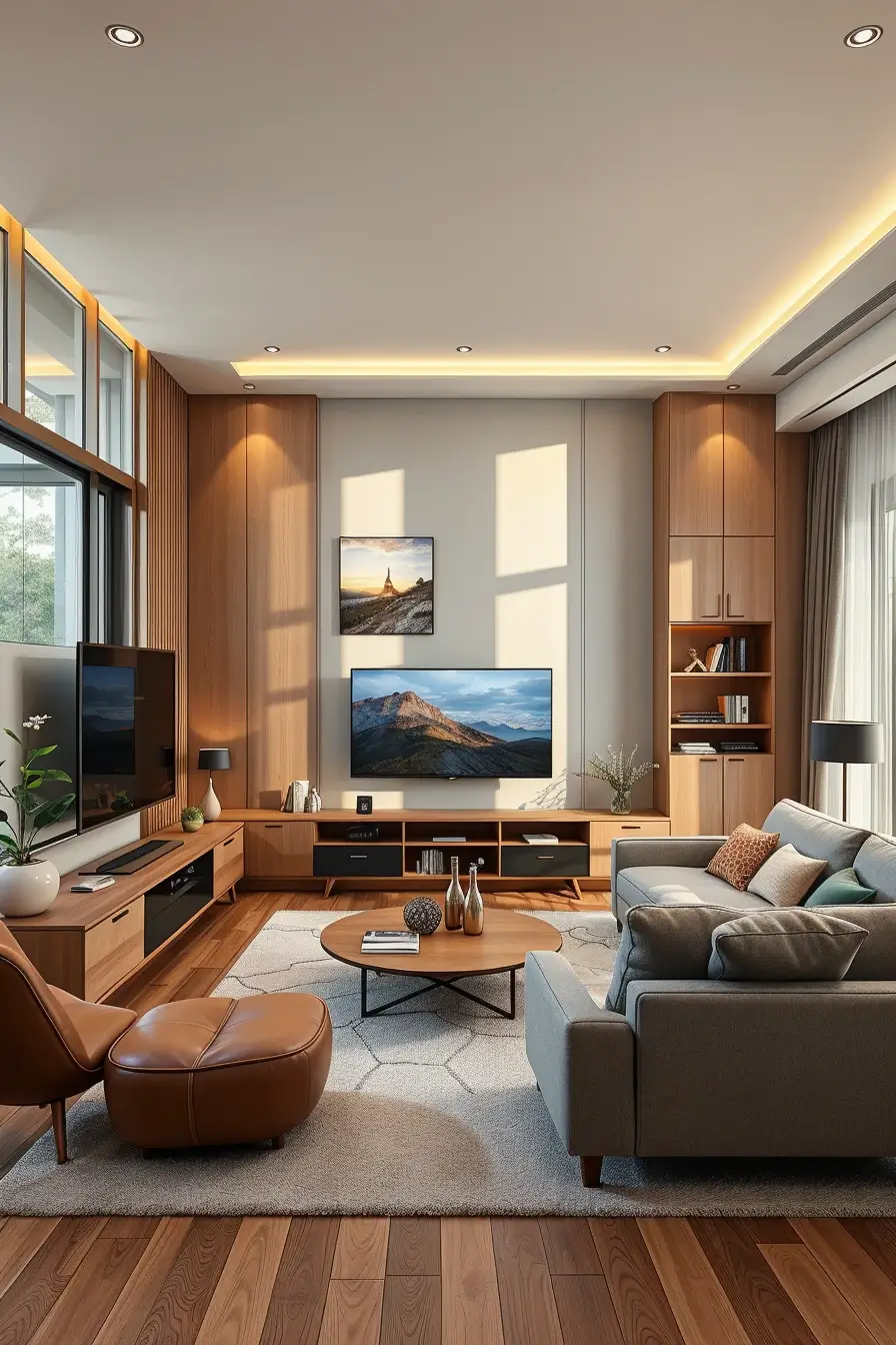 62 Living Room TV Wall Ideas 2026: Modern, Smart and Stylish Design Trends