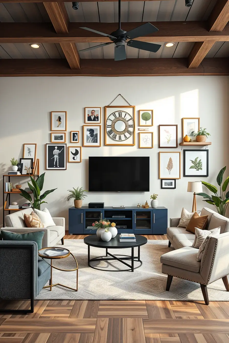 62 Wall Decor for Living Room 2026: Modern Ideas, Textures, and Statement Walls