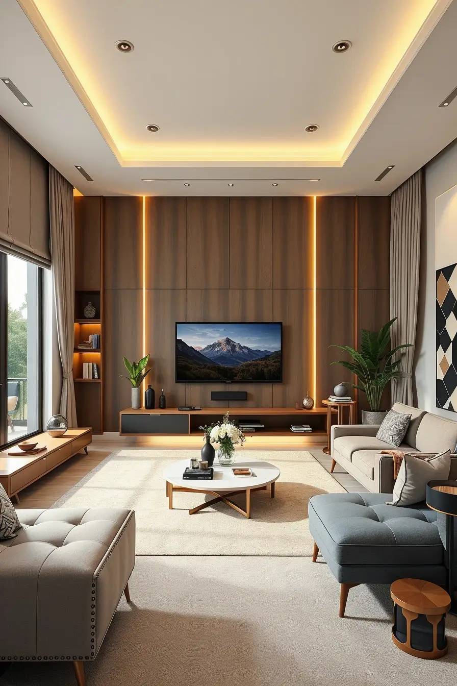 62 Living Room TV Wall Ideas 2026: Modern, Smart and Stylish Design Trends