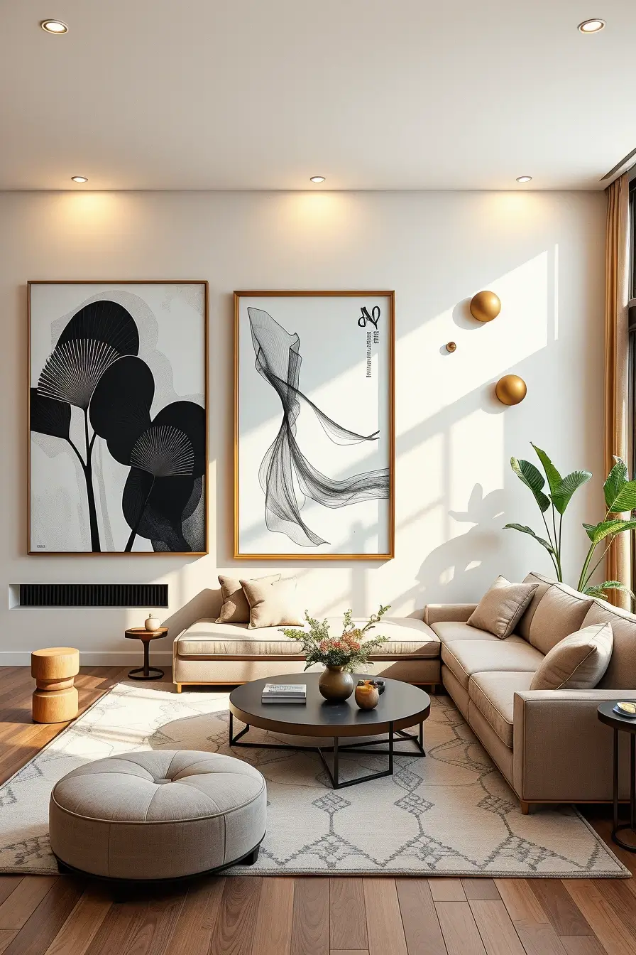 62 Wall Decor for Living Room 2026: Modern Ideas, Textures, and Statement Walls