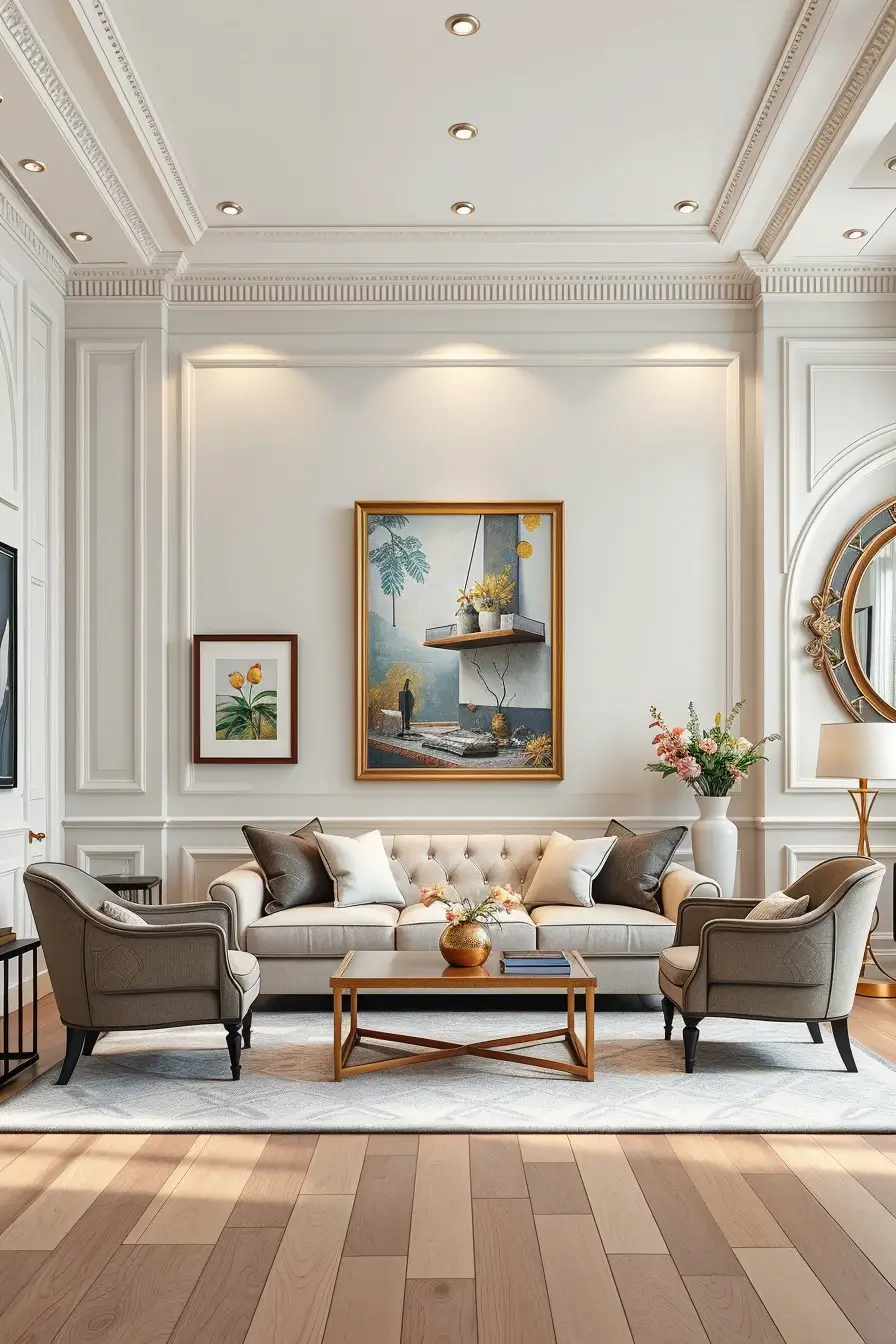 62 Wall Decor for Living Room 2026: Modern Ideas, Textures, and Statement Walls