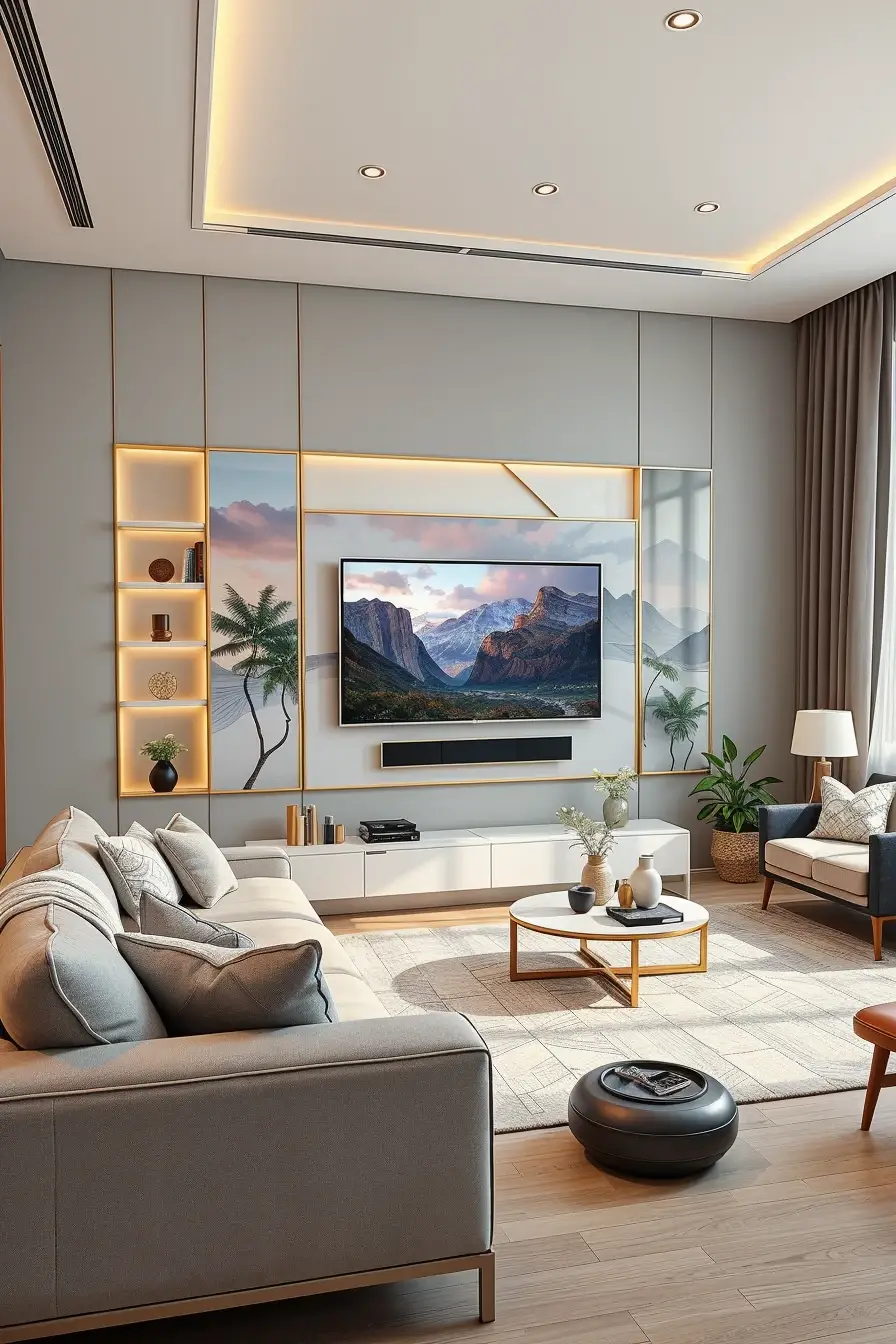 62 Wall Decor for Living Room 2026: Modern Ideas, Textures, and Statement Walls