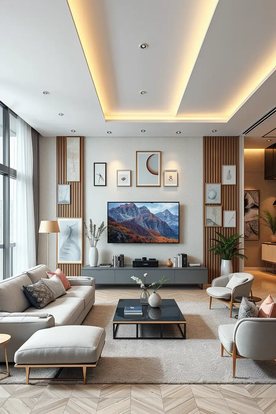 62 Wall Decor for Living Room 2026: Modern Ideas, Textures, and Statement Walls