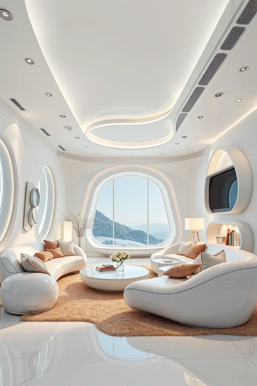 65 Whites Living Room Ideas 2026 With Curved Designer Furniture