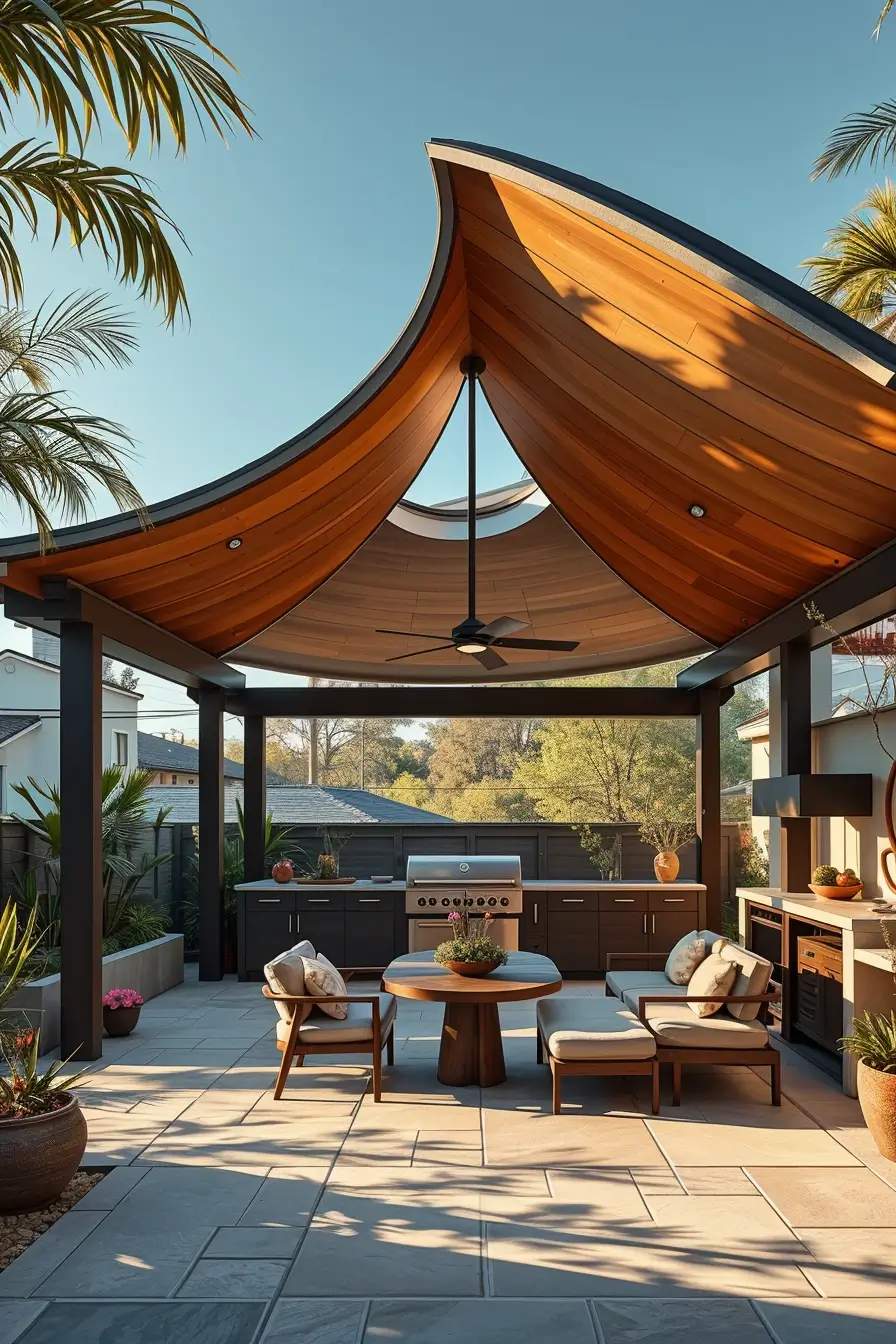 57 Outdoor BBQ Area With Roof 2026: Stylish And Modern Covered Grill Ideas