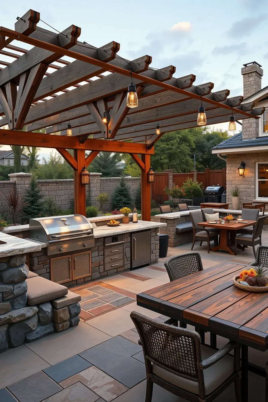 58 Outside Barbecue Area Ideas 2026 For Stylish And Modern Backyard Living