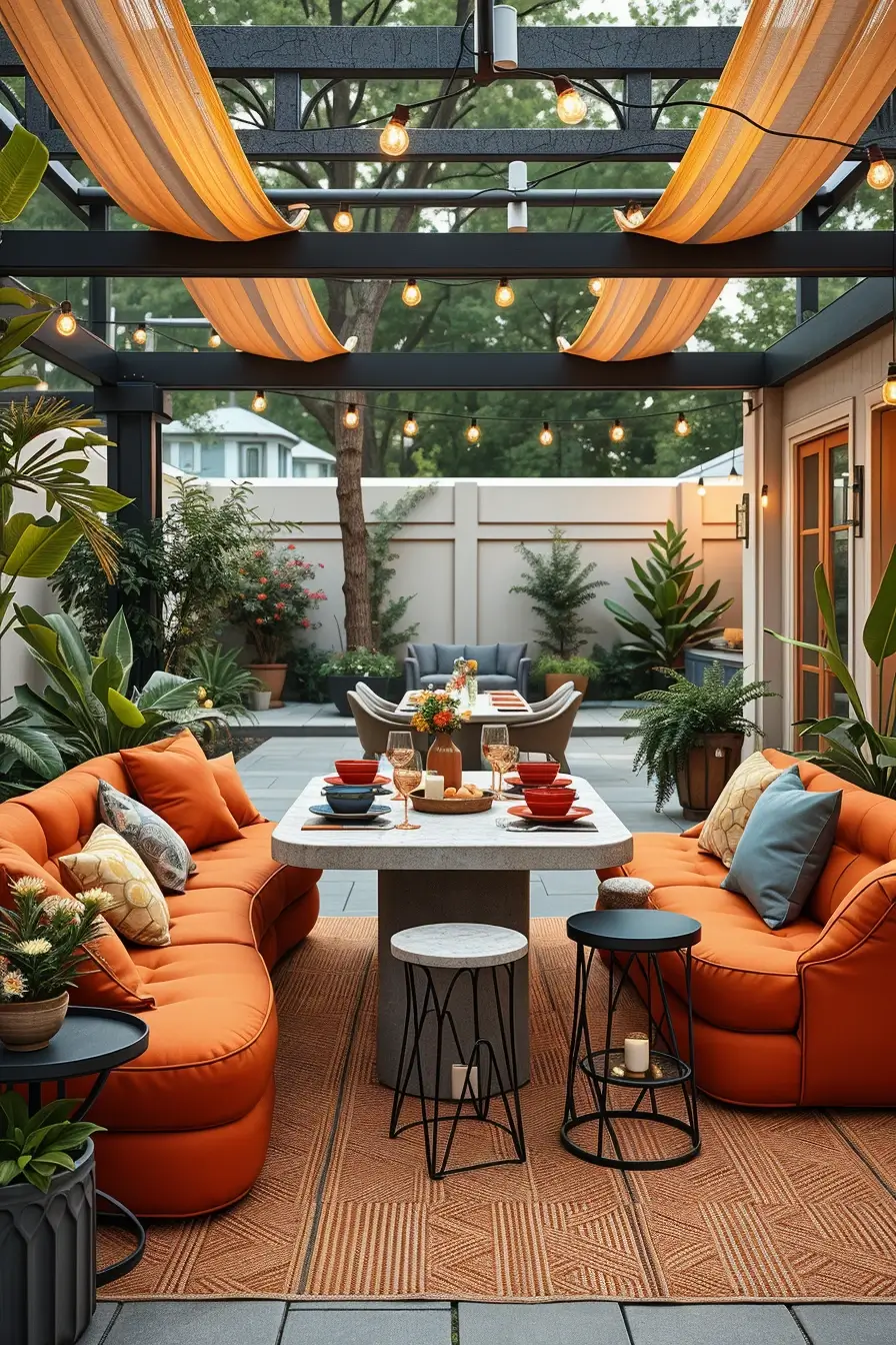 52 Outdoor Dinner Parties 2026: Stylish Curved Furniture And Modern Designer Ideas