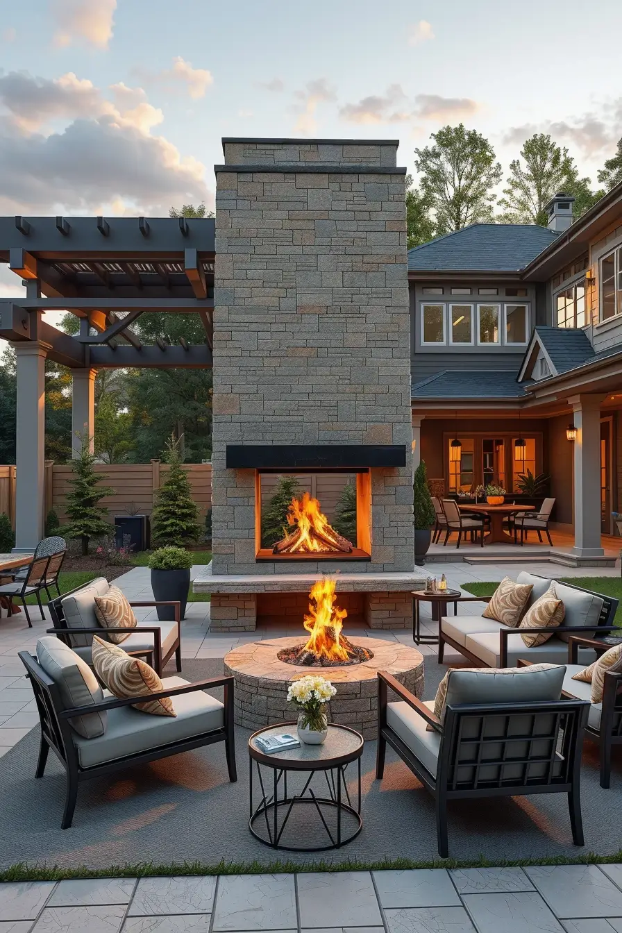 58 Outdoor Fireplace Ideas 2026 For Stylish And Cozy Outdoor Spaces