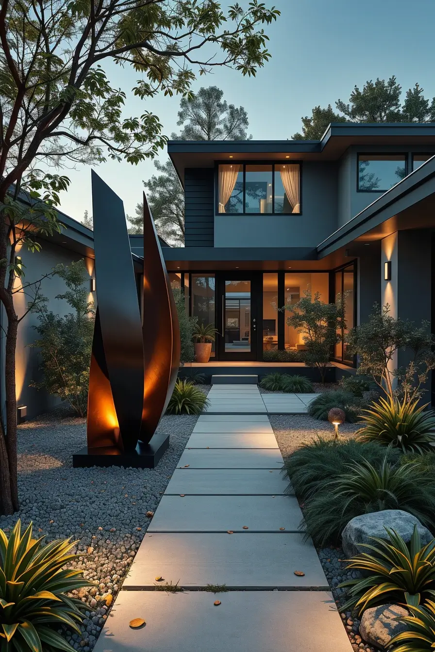 56 Modern Front Yard 2026 Ideas: Creative, Sculptural, And Designer Outdoor Inspiration