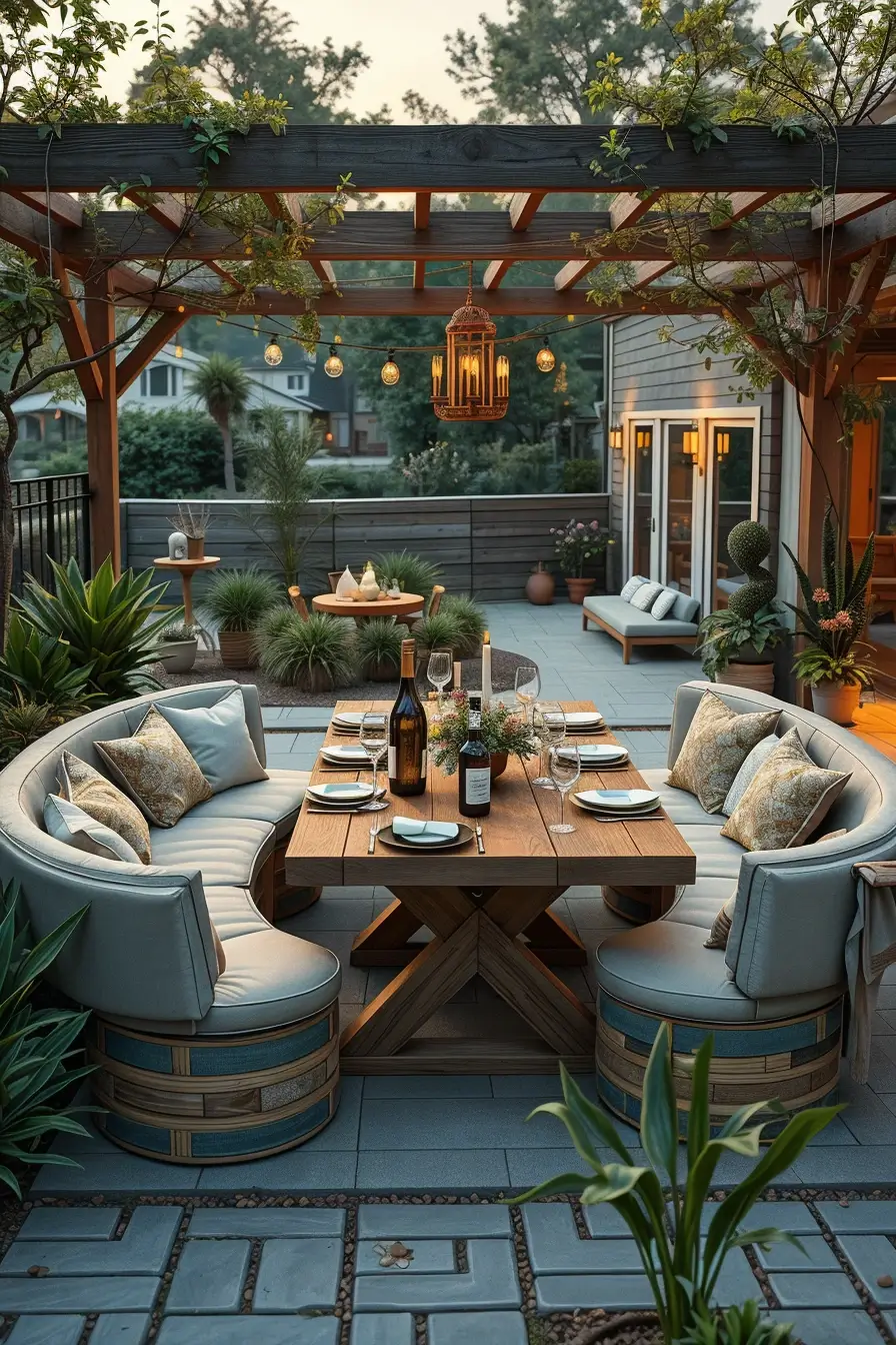 52 Outdoor Dinner Parties 2026: Stylish Curved Furniture And Modern Designer Ideas