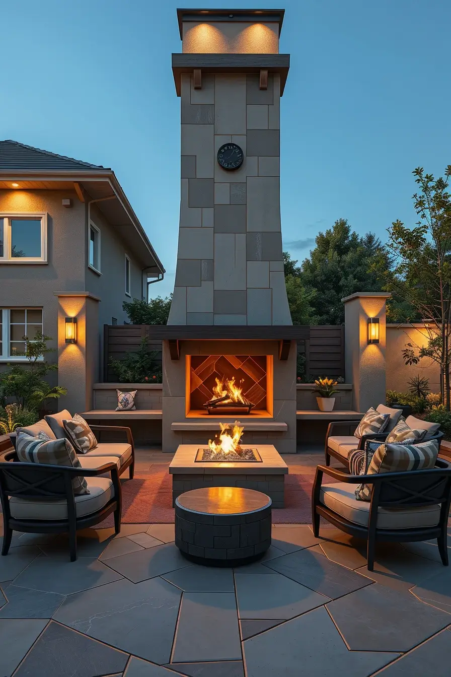 58 Outdoor Fireplace Ideas 2026 For Stylish And Cozy Outdoor Spaces