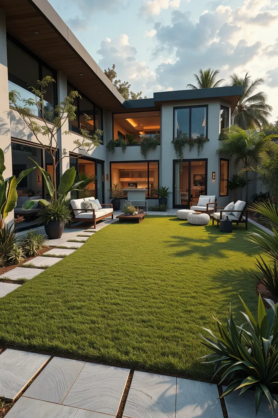 54 Artificial Grass Backyard Ideas 2026 For A Modern And Low-Maintenance Outdoor Space