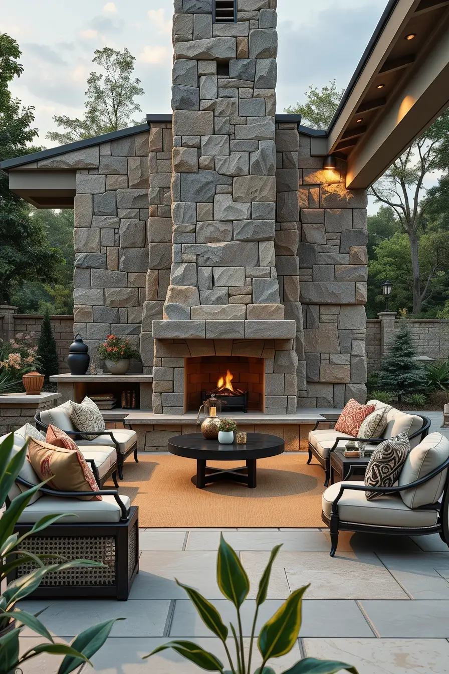 58 Outdoor Fireplace Ideas 2026 For Stylish And Cozy Outdoor Spaces