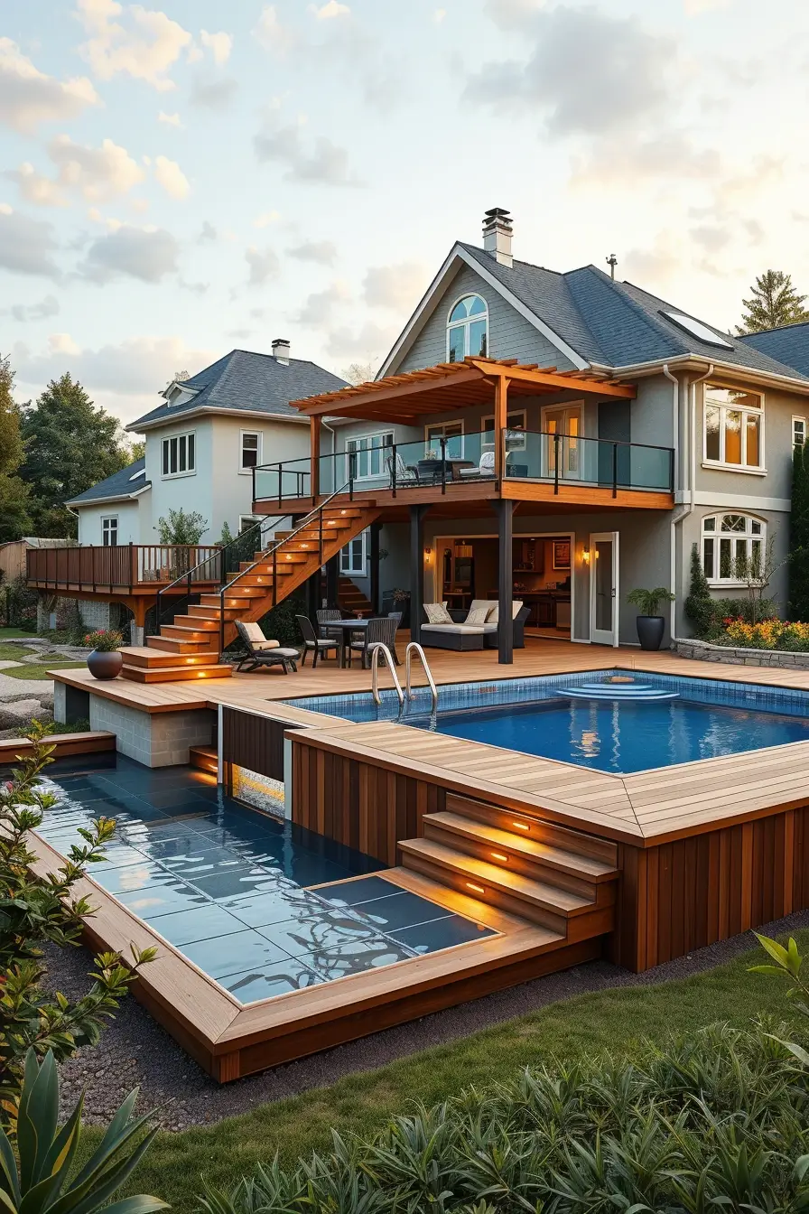 60 Outdoor Pool Area Above Ground 2026 Ideas For A Stylish Backyard Upgrade