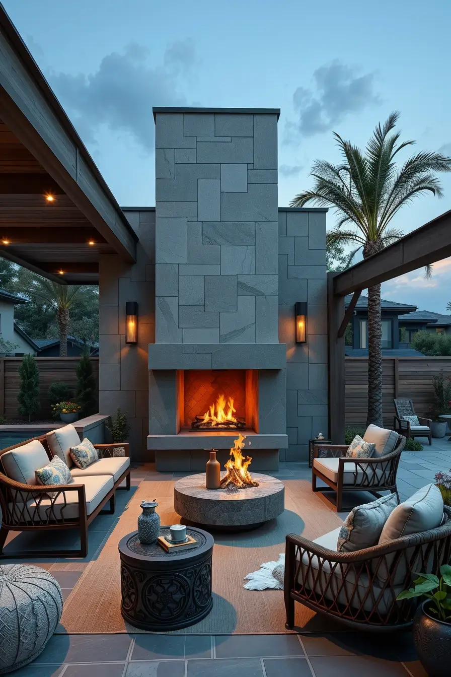 58 Outdoor Fireplace Ideas 2026 For Stylish And Cozy Outdoor Spaces