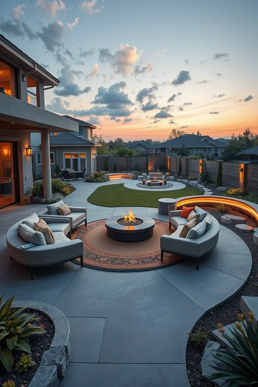 59 Patio Design Ideas 2026: Creative Curved And Streamlined Outdoor Trends