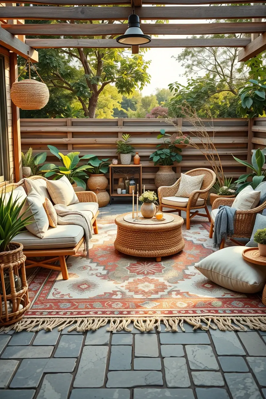 60 Boho Patio Ideas 2026 That Create A Dreamy Outdoor Oasis