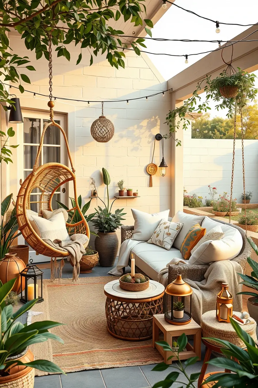58 Boho Patio Ideas 2026 For A Stylish And Relaxed Outdoor Space