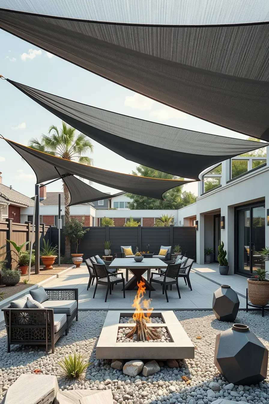 58 Sun Sail Shade Ideas For Your Outdoor Space 2026: Stylish Backyard Shade Inspiration