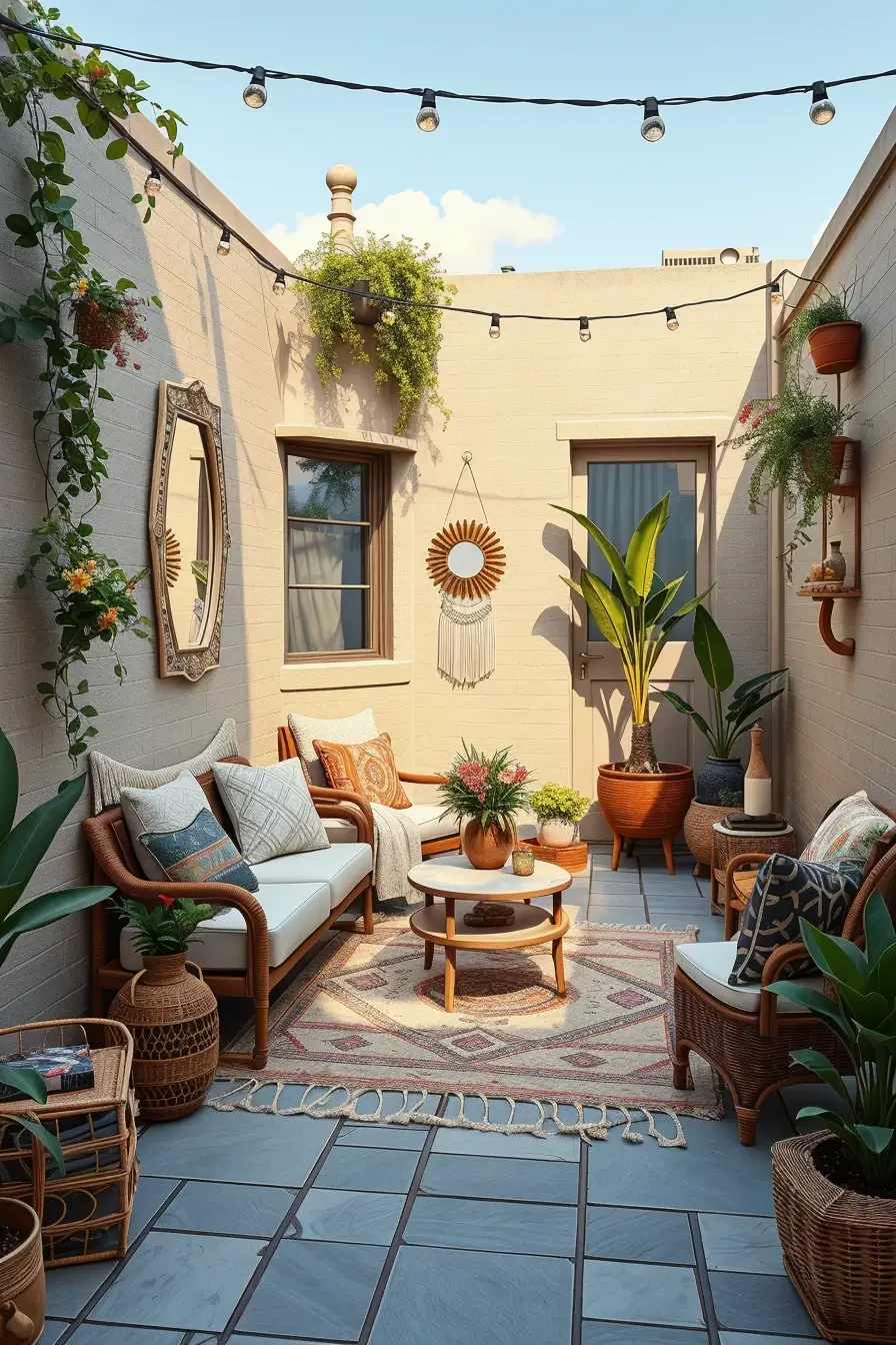 60 Boho Patio Ideas 2026 That Create A Dreamy Outdoor Oasis