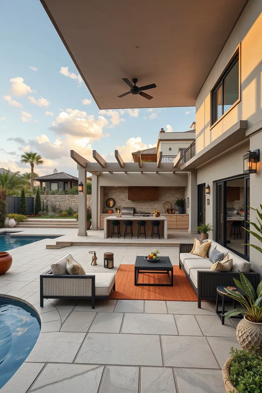 59 Patio Design Ideas 2026: Creative Curved And Streamlined Outdoor Trends