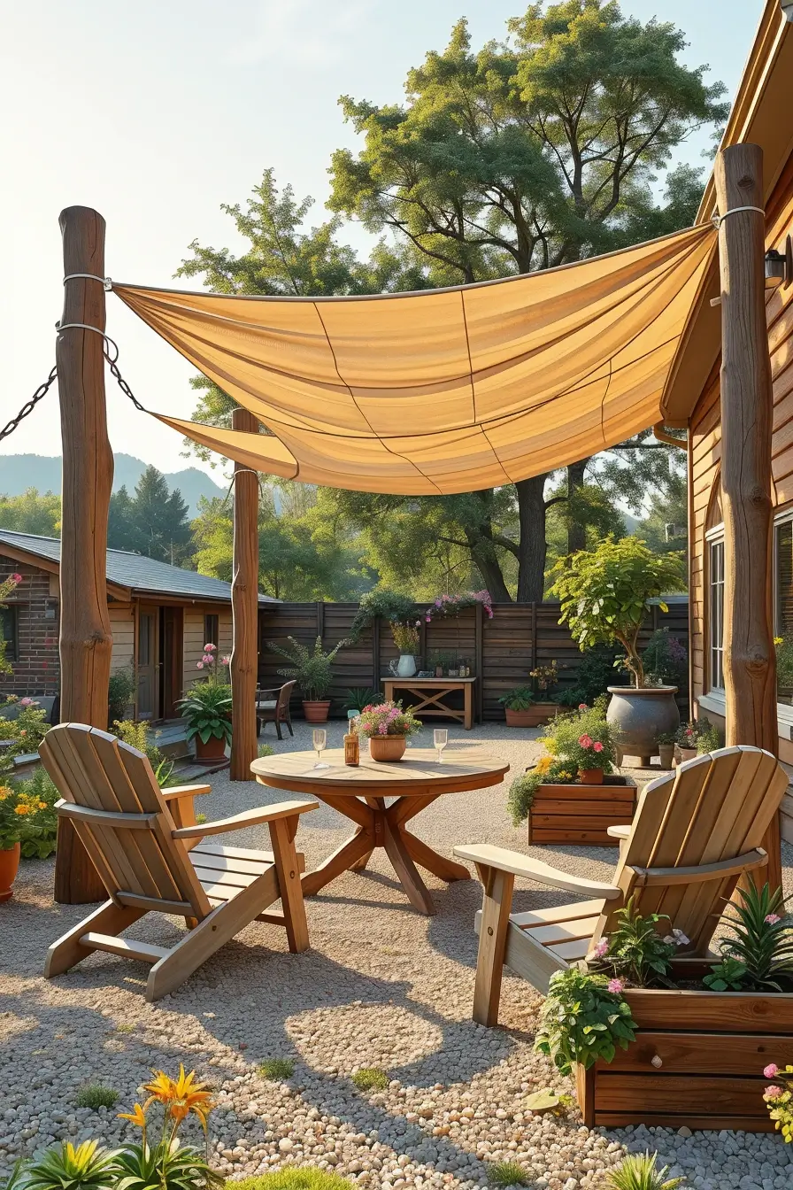 58 Sun Sail Shade Ideas For Your Outdoor Space 2026: Stylish Backyard Shade Inspiration