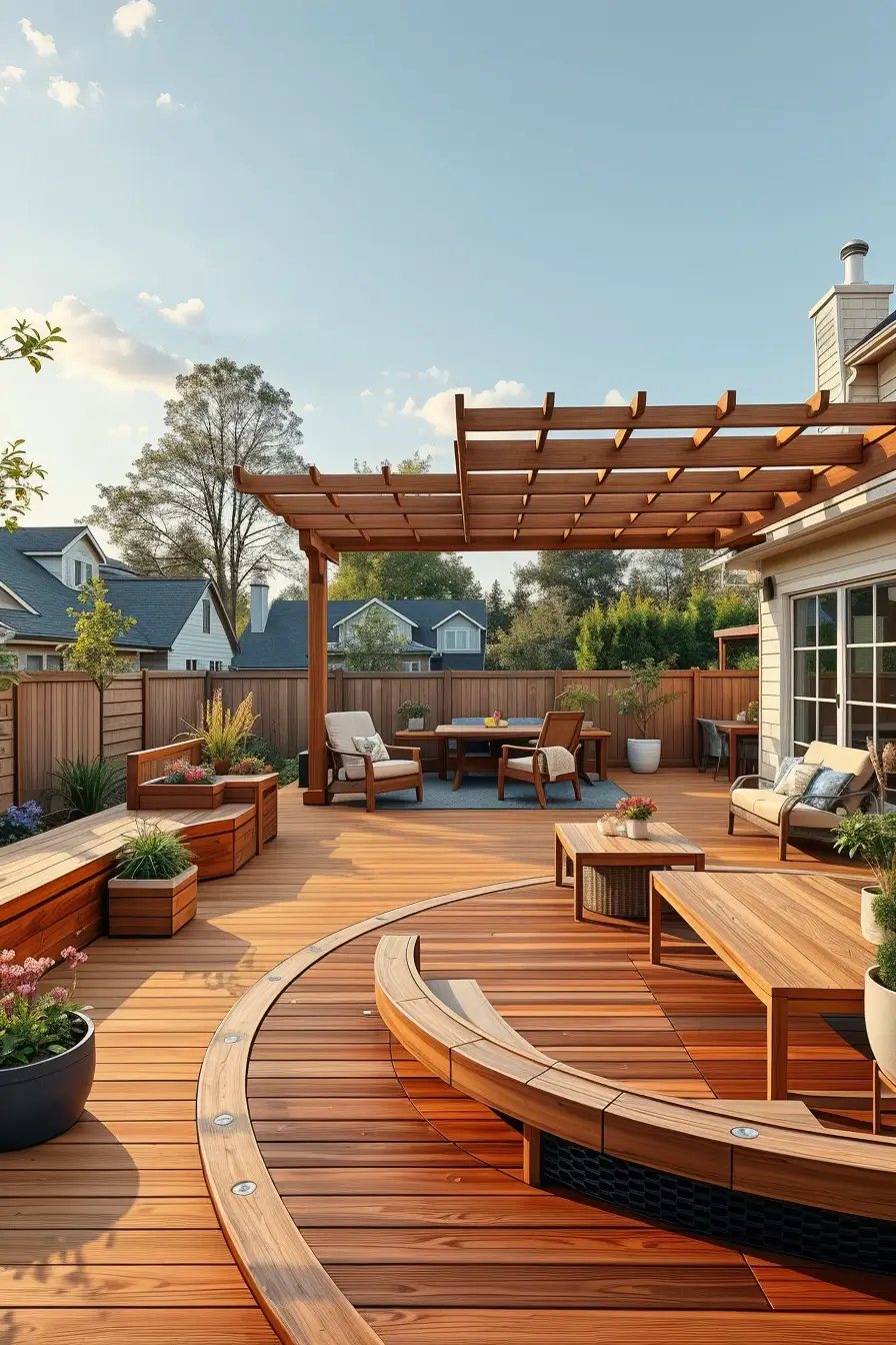 59 Patio Design Ideas 2026: Creative Curved And Streamlined Outdoor Trends