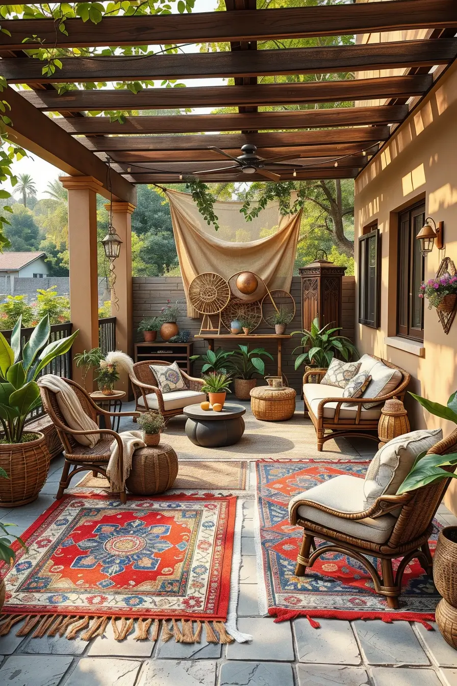 60 Boho Patio Ideas 2026 That Create A Dreamy Outdoor Oasis
