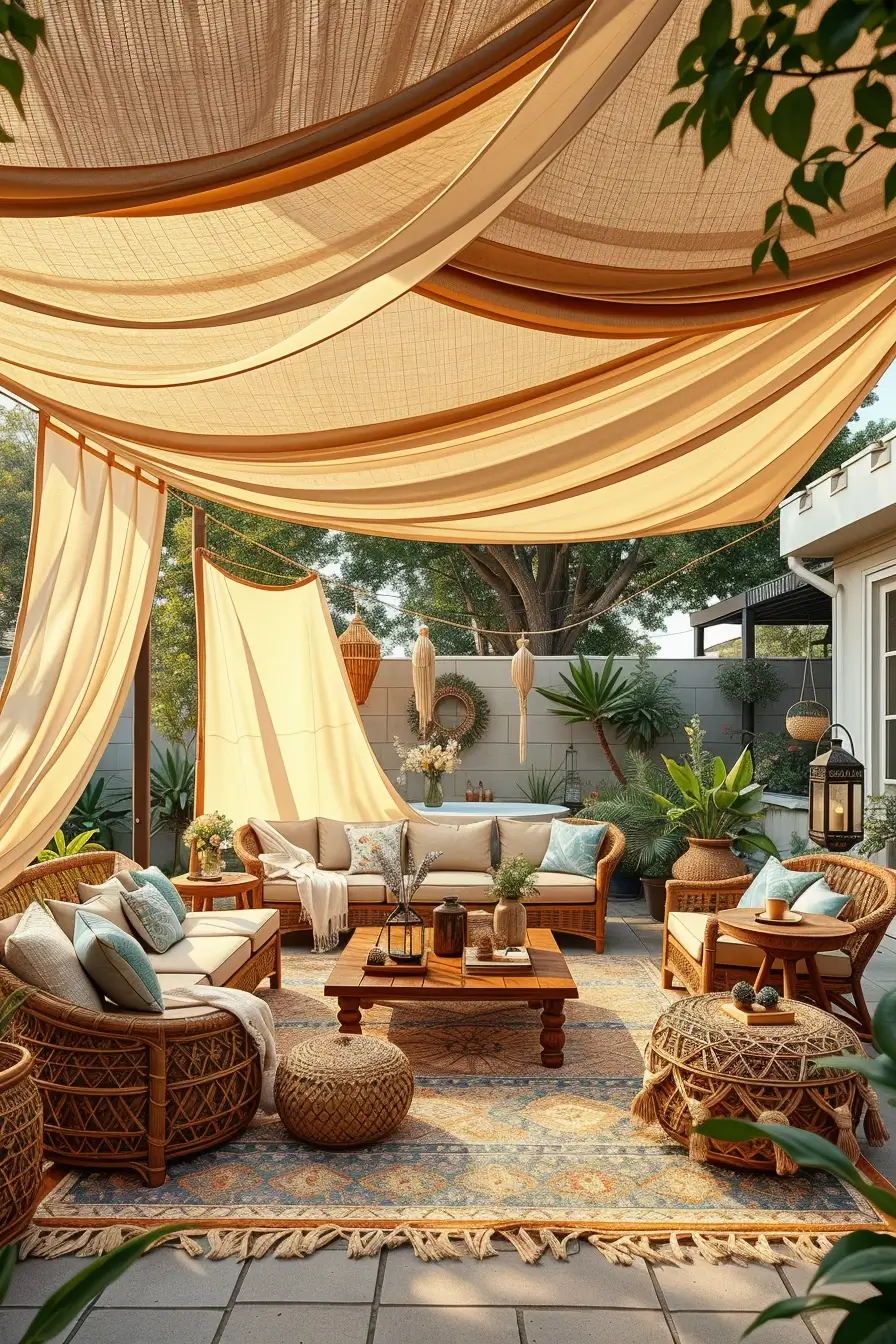 58 Sun Sail Shade Ideas For Your Outdoor Space 2026: Stylish Backyard Shade Inspiration