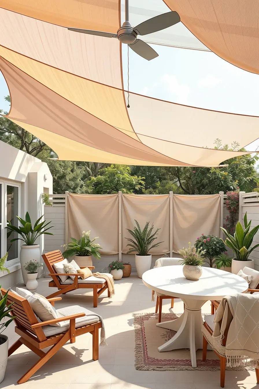 58 Sun Sail Shade Ideas For Your Outdoor Space 2026: Stylish Backyard Shade Inspiration