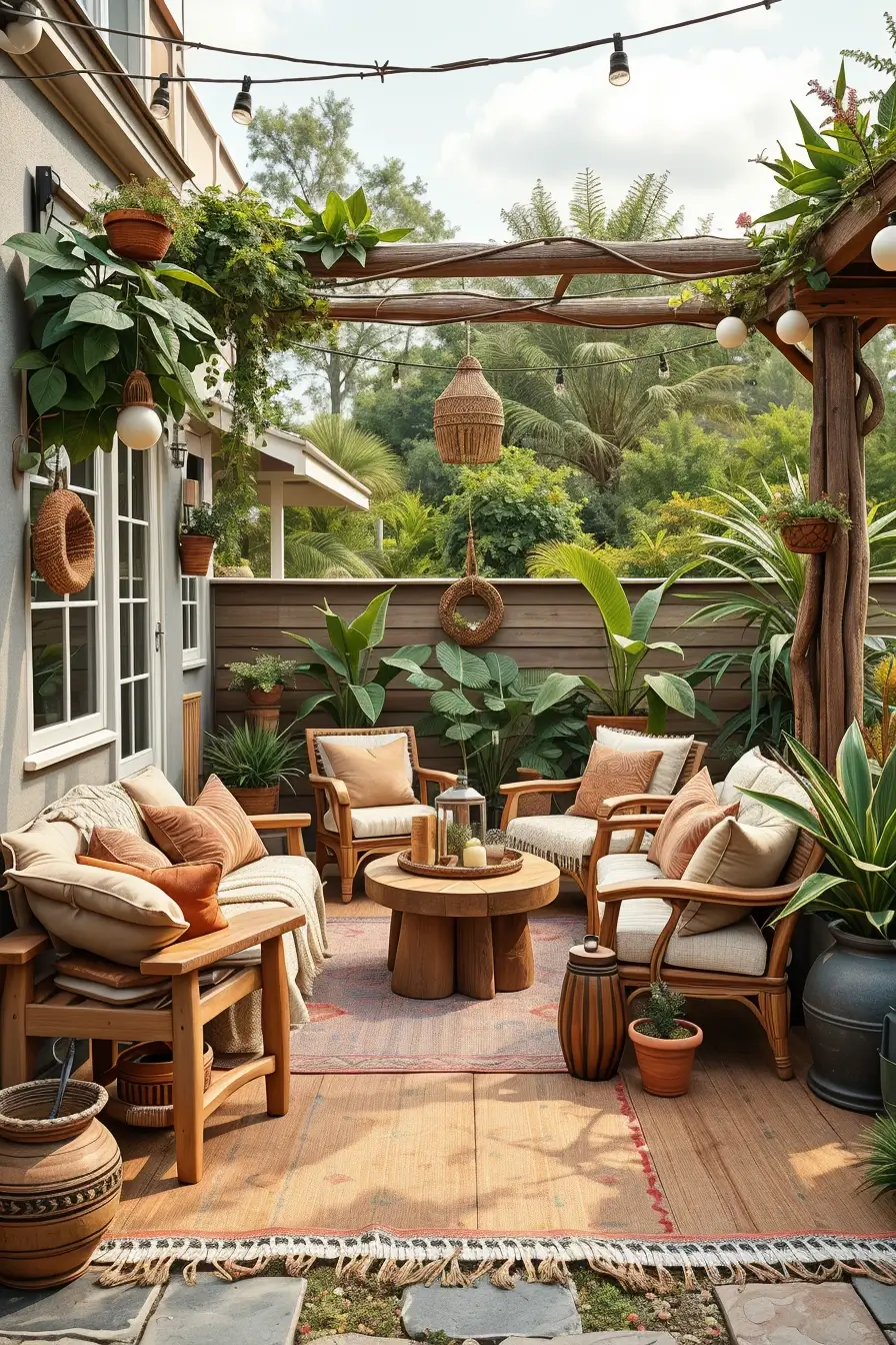 60 Boho Patio Ideas 2026 That Create A Dreamy Outdoor Oasis