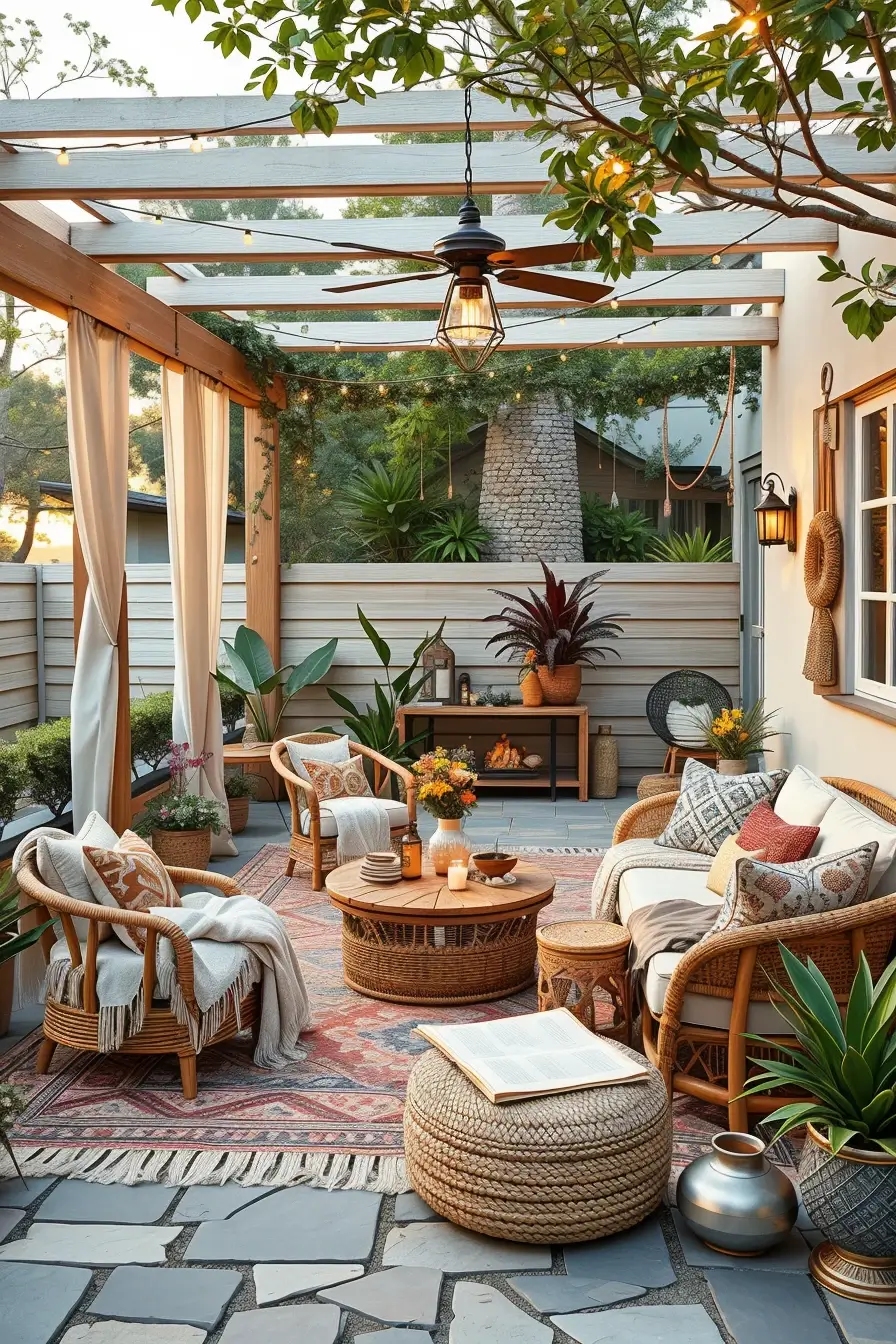 60 Boho Patio Ideas 2026 That Create A Dreamy Outdoor Oasis