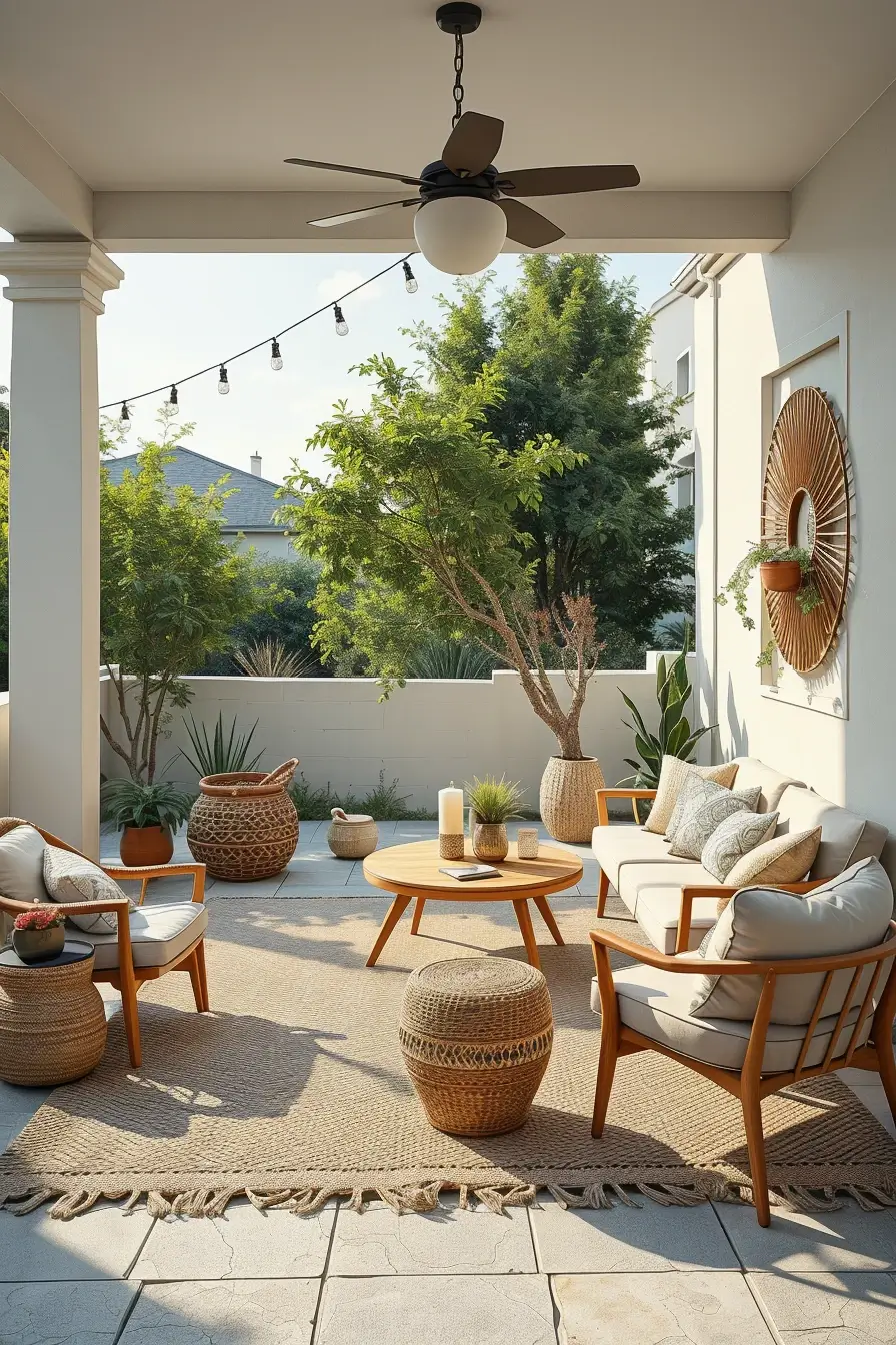 60 Boho Patio Ideas 2026 That Create A Dreamy Outdoor Oasis