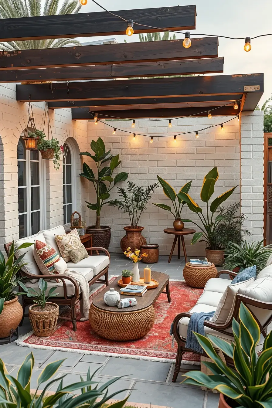 60 Boho Patio Ideas 2026 That Create A Dreamy Outdoor Oasis