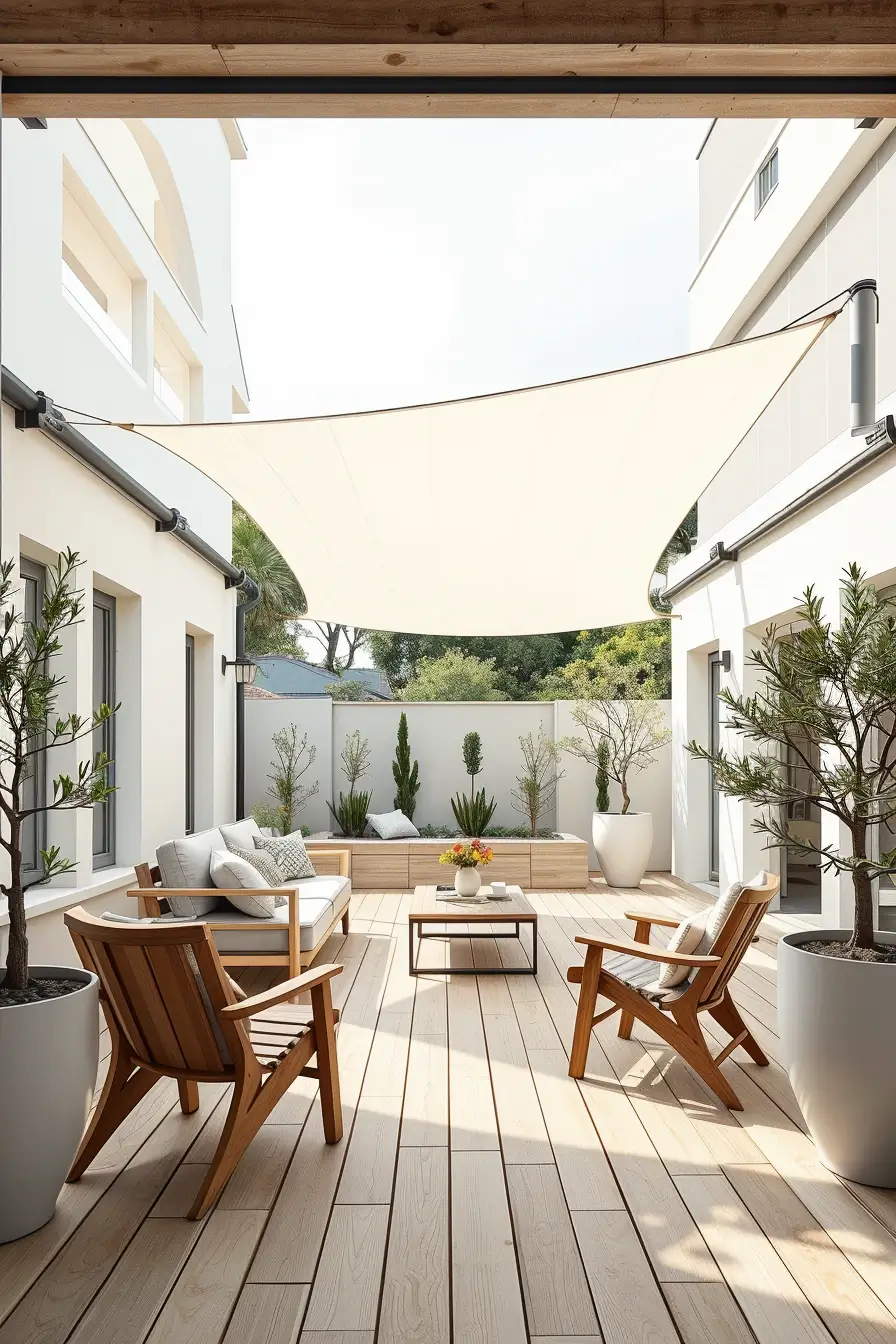 58 Sun Sail Shade Ideas For Your Outdoor Space 2026: Stylish Backyard Shade Inspiration