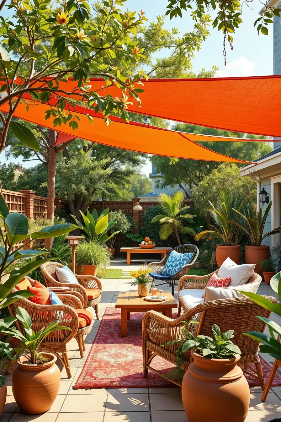 58 Sun Sail Shade Ideas For Your Outdoor Space 2026: Stylish Backyard Shade Inspiration
