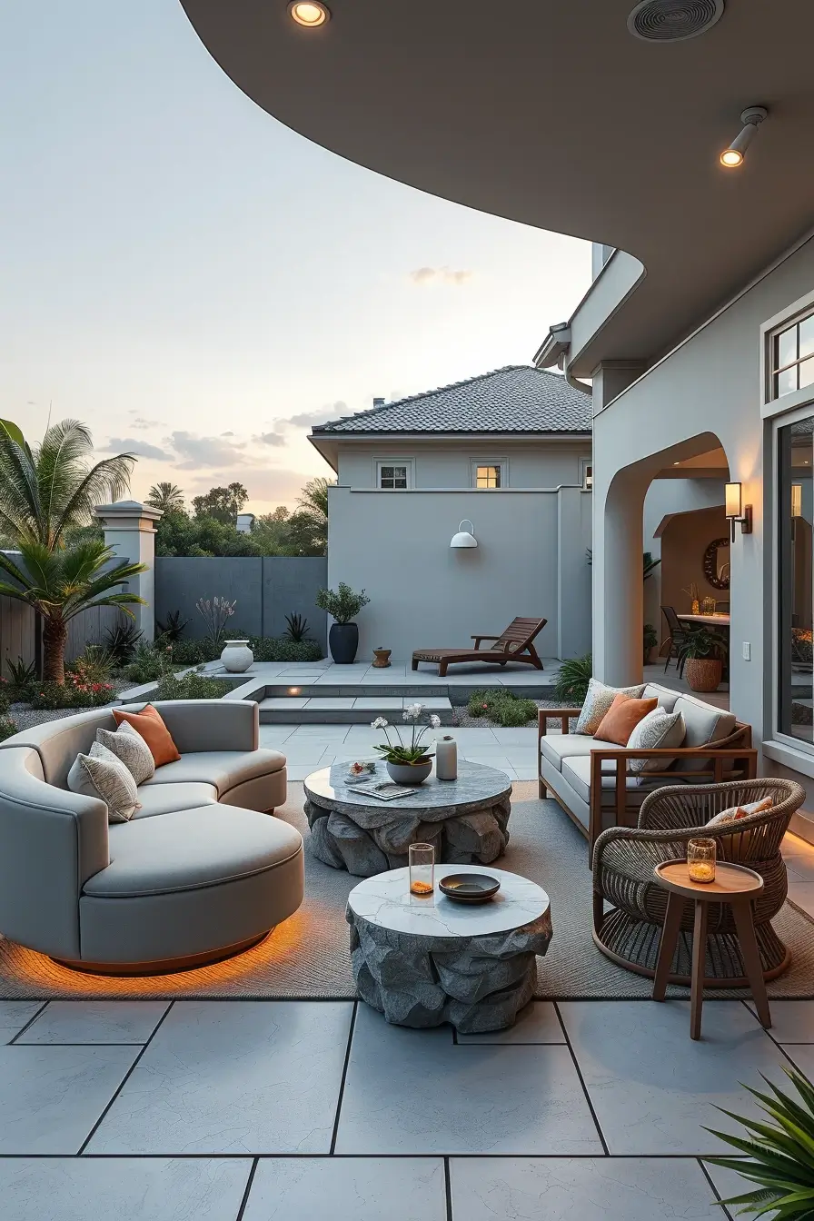 59 Patio Design Ideas 2026: Creative Curved And Streamlined Outdoor Trends