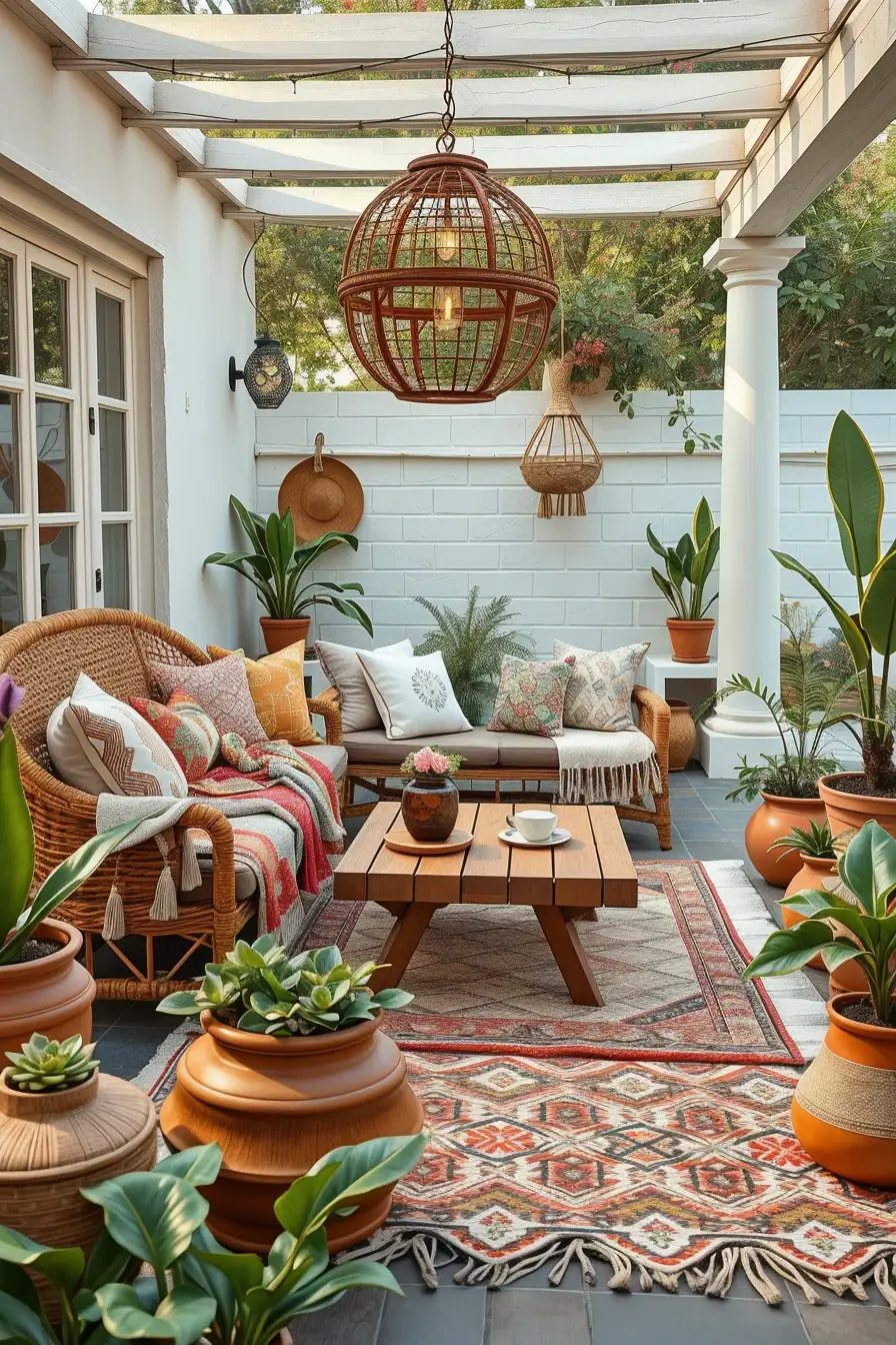 58 Boho Patio Ideas 2026 For A Stylish And Relaxed Outdoor Space